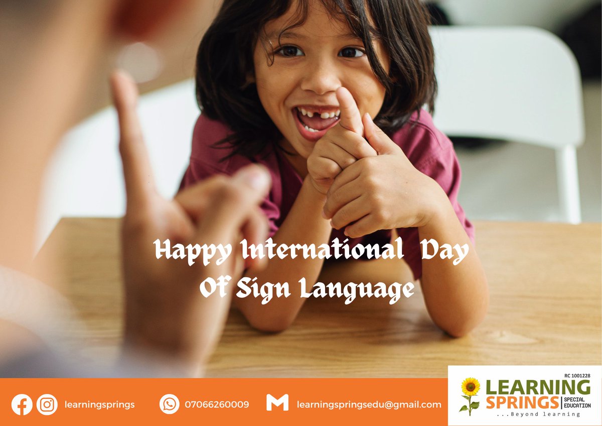 iheanachoijeom2's tweet image. &quot;Sign Language is the noblest gift God has given to deaf people&quot;  by Emmanuelle Laborit

Happy International Day of Sign Language 🤘

#Learningsprings #Beyondlearning #Inclusion #Specialneeds #Rehabilitation #Education #Community #Therapy #Counselling #Intervention #asl