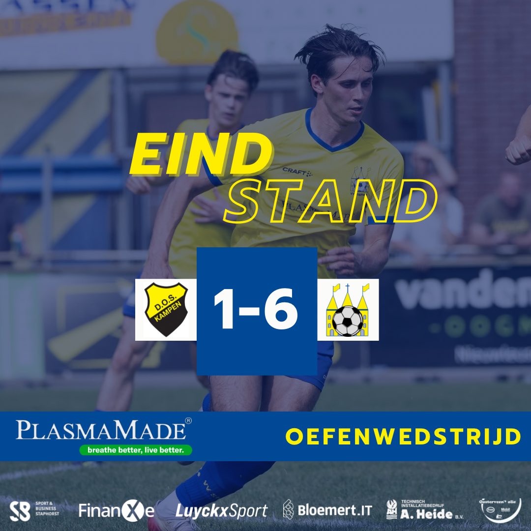 vv Staphorst (@vvstaphorst) on Twitter photo 90โ Het is afgelopen op Sportpark De Maten. Staphorst wint met 1-6, veel spelers hebben minuten gemaakt, waaronder een debuut voor Ryan Bloemhof.
Wij danken <a href="/VVDOSK/">DOS Kampen</a> voor de gastvrijheid.
1-6
#dossta
#samensterk #kopdrveur #awaydays 90โ Het is afgelopen op Sportpark De Maten. Staphorst wint met 1-6, veel spelers hebben minuten gemaakt, waaronder een debuut voor Ryan Bloemhof.
Wij danken <a href="/VVDOSK/">DOS Kampen</a> voor de gastvrijheid.
1-6
#dossta
#samensterk #kopdrveur #awaydays