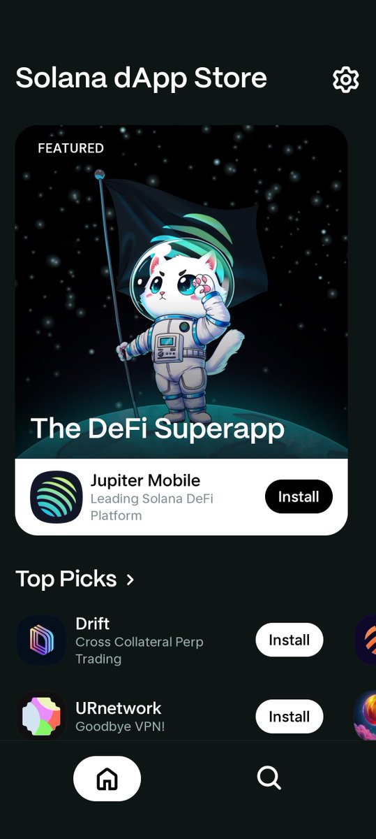 Solana dApp store on Seeker Phone