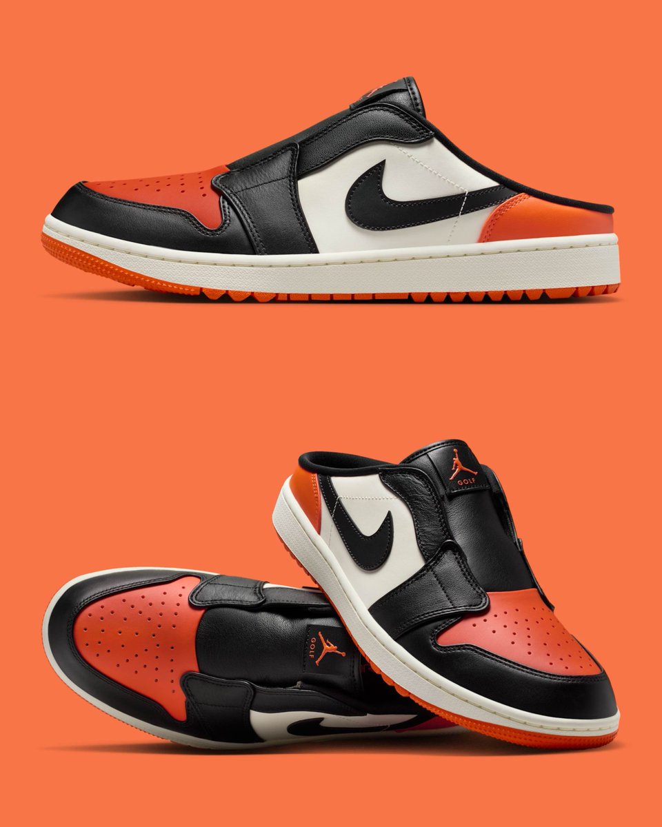 OFFICIAL IMAGES 👀 Air Jordan 1 Golf Mule “Shattered Backboard”