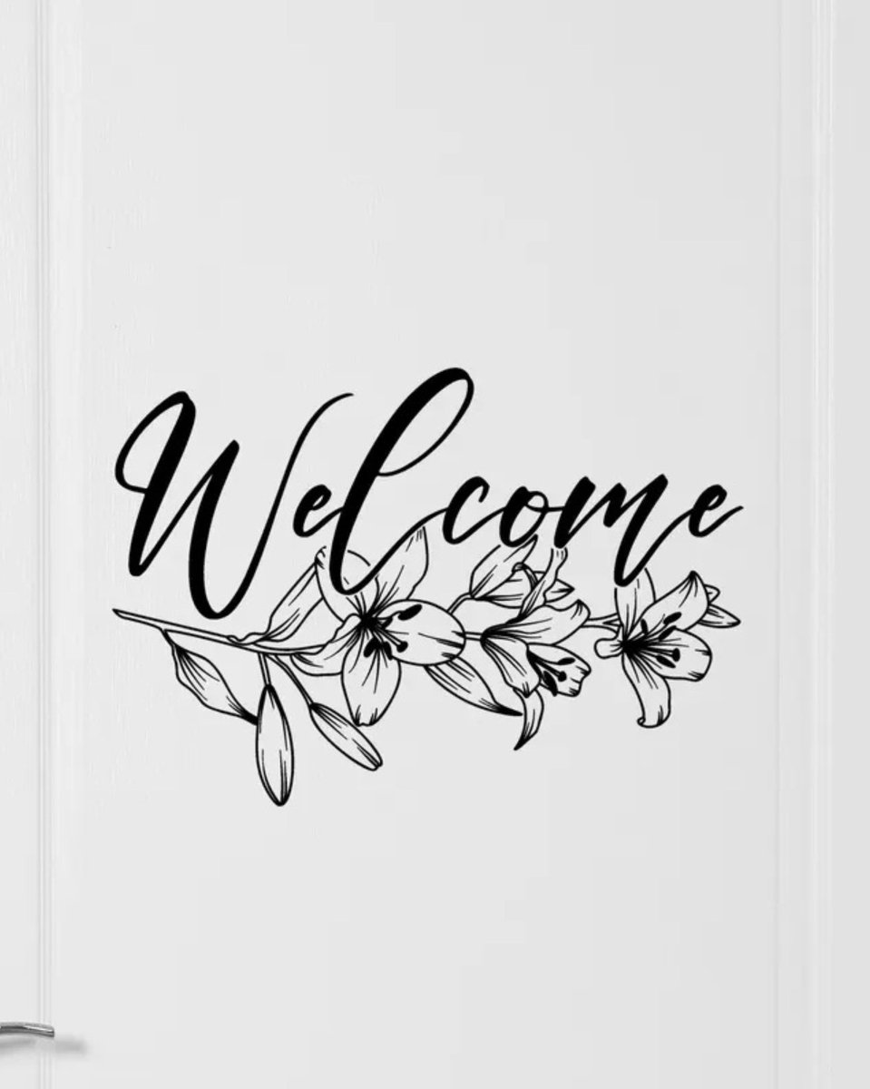GetDecaled's tweet image. This new removable welcome decal add a touch of elegance to your door without leaving any damage 🫶 Choose from over 50 colors! 

20% off storewide 🎉 link in bio, or visit 👇 

getdecaled.etsy.com/listing/437480…

#welcome #home #homedecor