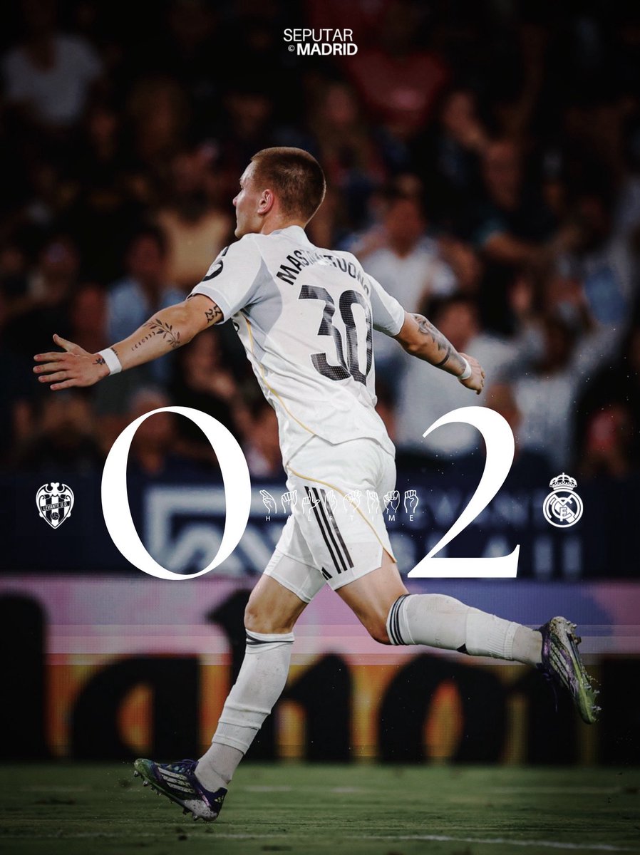 SeputarMadrid's tweet image. ⏸️ Leading at the break! Two goals from Vini and Franco. #LevanteRealMadrid