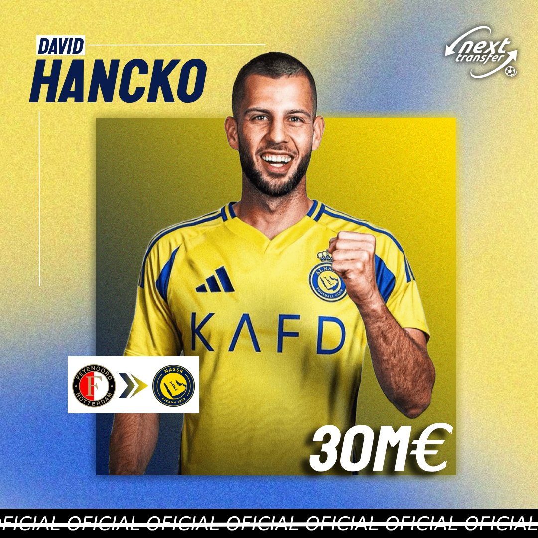 nexttransfer's tweet photo. ❌ Fichajes frustrados Parte 6 | Los defensas del Al-Nassr

🔍Kim Min-Jae era primordial para el Al-Nassr, pero rechazó ya que su prioridad era quedarse en Europa.

🇸🇰 David Hancko tenía un pre-acuerdo con el club árabe. Rechazó la propuesta para firmar por el Atlético de Madrid. https://t.co/1WxxMSPIL4
