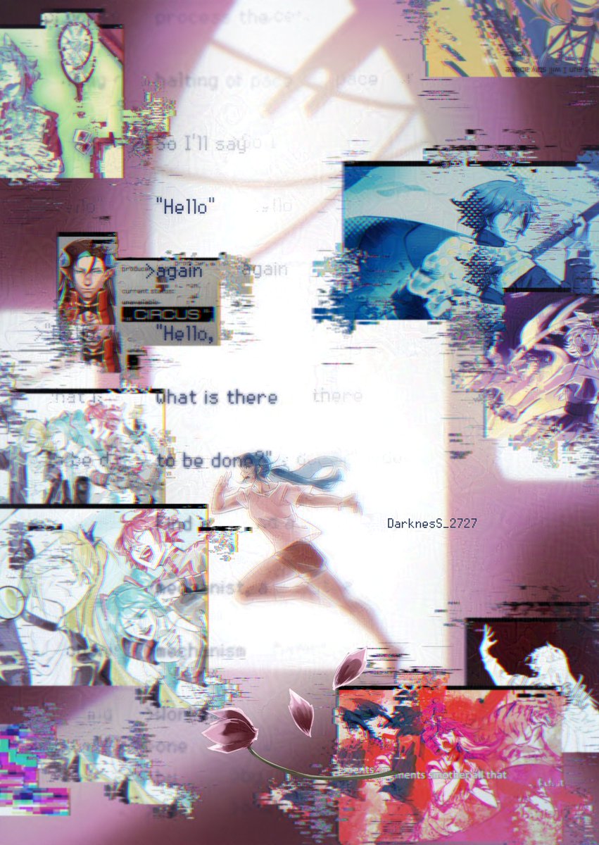 The piece i did for a miku zine held in my county this year! 
I decided to go for a circus p centered piece because I like hiswork👉👈