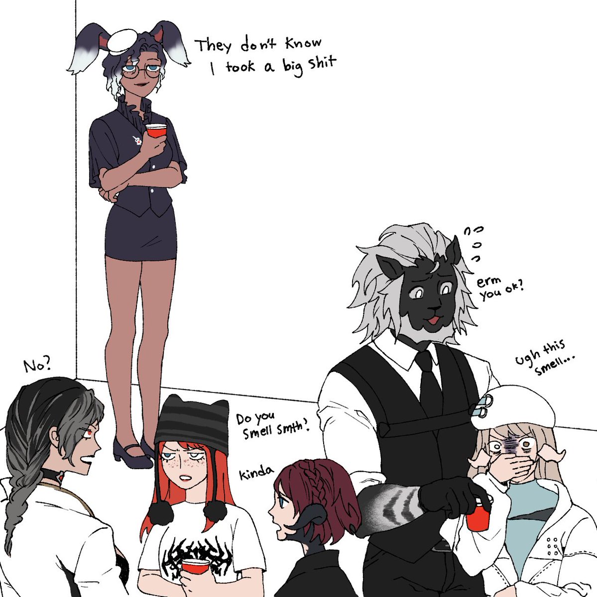 Naki__Nyaki's tweet photo. Requested by my static member:
(and actual conversation that happened during our FRU raid) https://t.co/6LH0oMN2JL