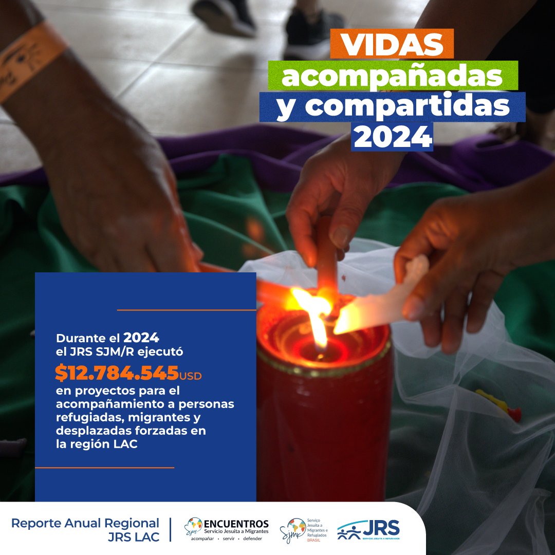 #ReporteAnual2024 📄 | Durante el 2024, el #JRS #SJM/R promovió procesos para que las personas refugiadas, migrantes y desplazadas forzadas, desde su capacidad de agencia, sean tratadas con justicia y vivan con dignidad 🫂 

👉🏾 Conoce más: is.gd/4KEhqG