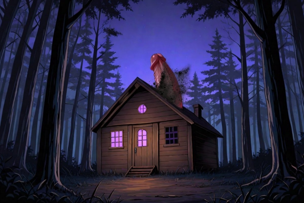 Absent-minded witch girl tries to help her futanari customer...