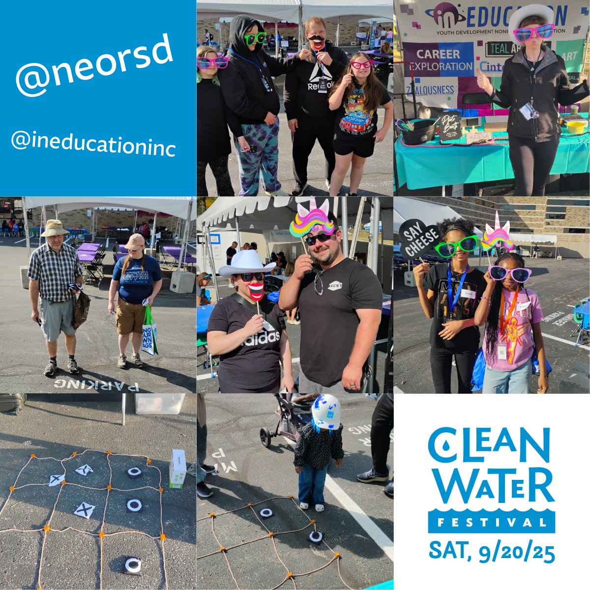 What an incredible day at the #CleanWaterFest <a href="/neorsd/">NE Ohio Regional Sewer District</a>! If you swung by our booth to discover more about iN Education and challenge us to a game of tic tac toe, you might just spot yourself here:
photos.app.goo.gl/ftCwJ9BqdUJJzL…

#GoodVibes #neorsd
