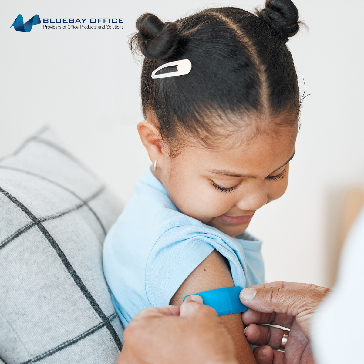 No matter what the setting, where children gather, germs follow. Combat the spread of unwanted pathogens with childcare products aimed at keeping spaces safe, sanitized, and healthy. Bluebay Office carries the products you need to do the job right. Shop: bit.ly/46Qf9MR.