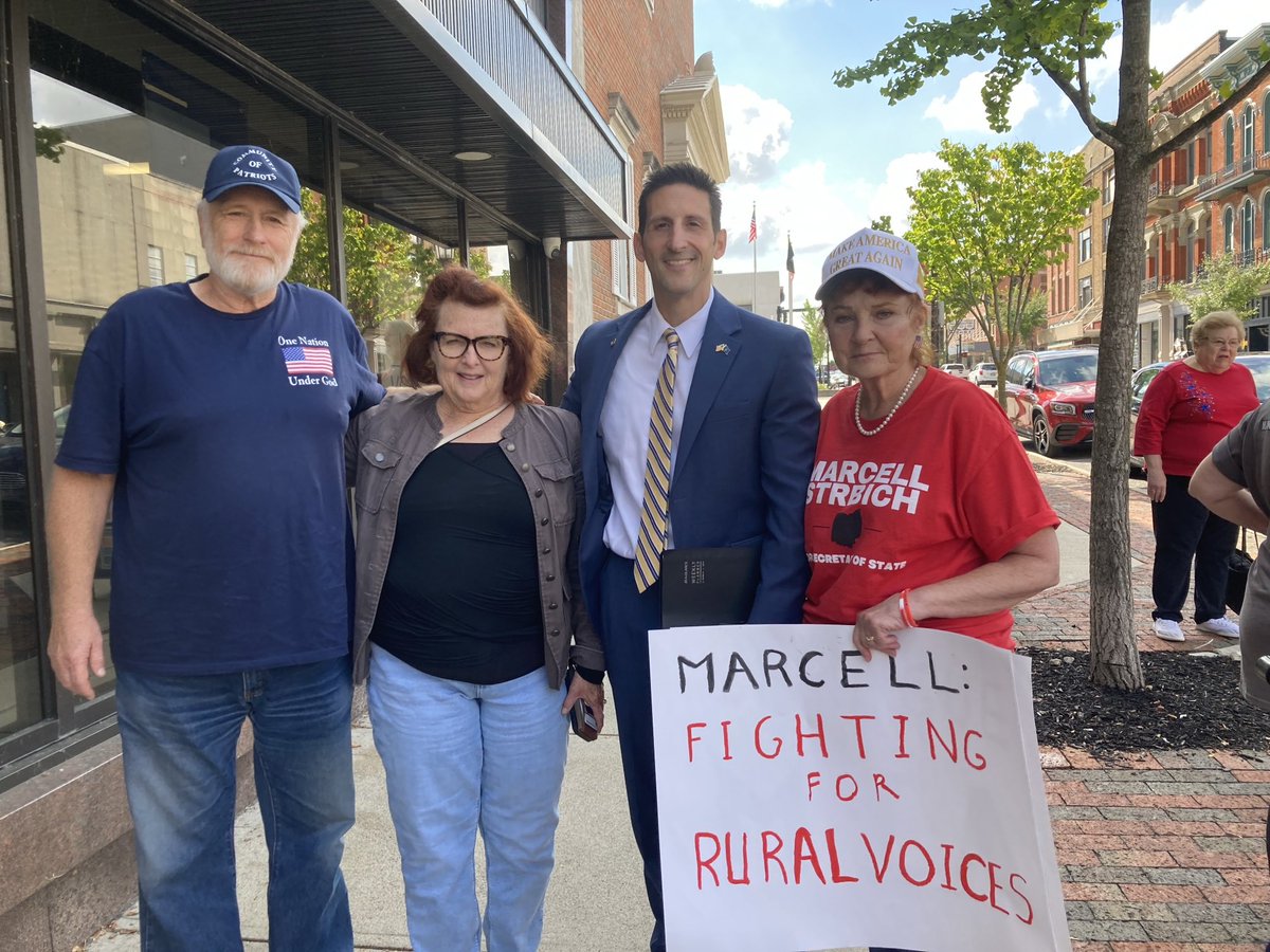Today Seneca County &amp; rural Ohio voters with ⁦<a href="/VivekGRamaswamy/">Vivek Ramaswamy</a>⁩ and Marcell Strbich at the helm had their voices heard &amp; the rule violating their 1st amendment right removed. Now Ohio’s legislature must update law (Sec 3506.02) giving voters options to how they count votes.