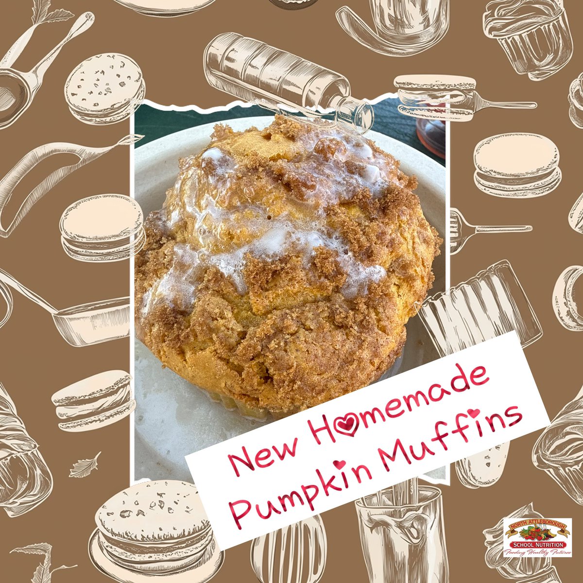 🍂 NEW this fall → Pumpkin Muffins for school breakfast! 🧡
A cozy, seasonal way to fuel up for learning. 🥛🍎