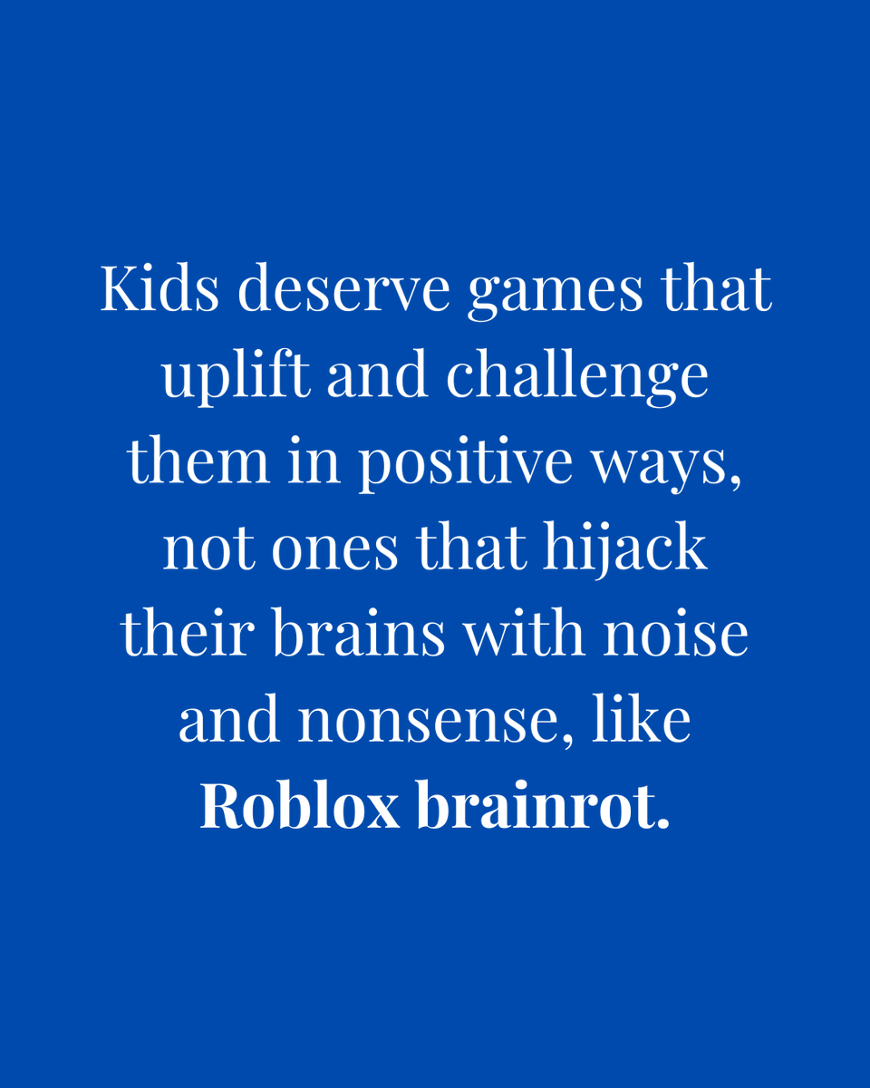 Raise the bar on what kids play.