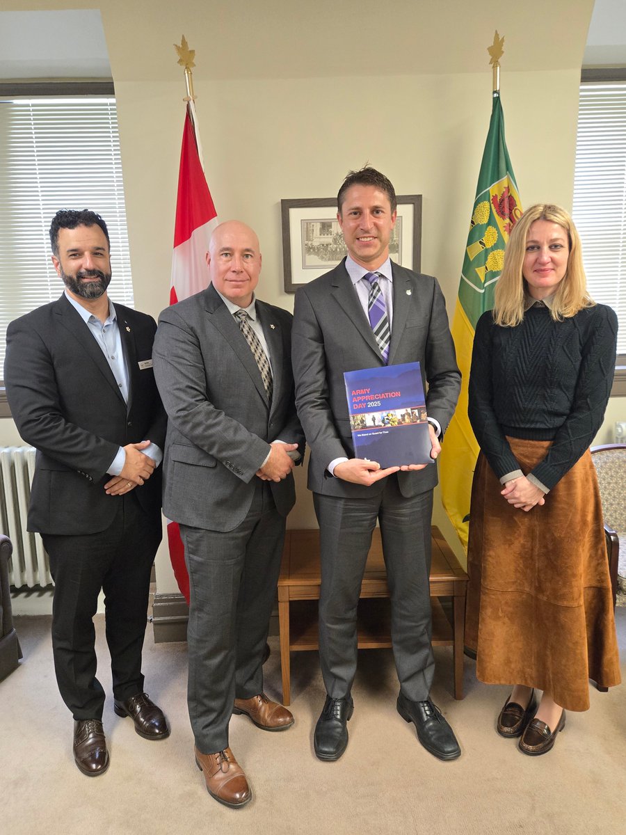 Today is Army Appreciation Day on Parliament Hill.  I was pleased to meet with representatives from the Conference of Defence Associations to discuss how government can best support our troops, as well as potential economic opportunities for Saskatchewan.
