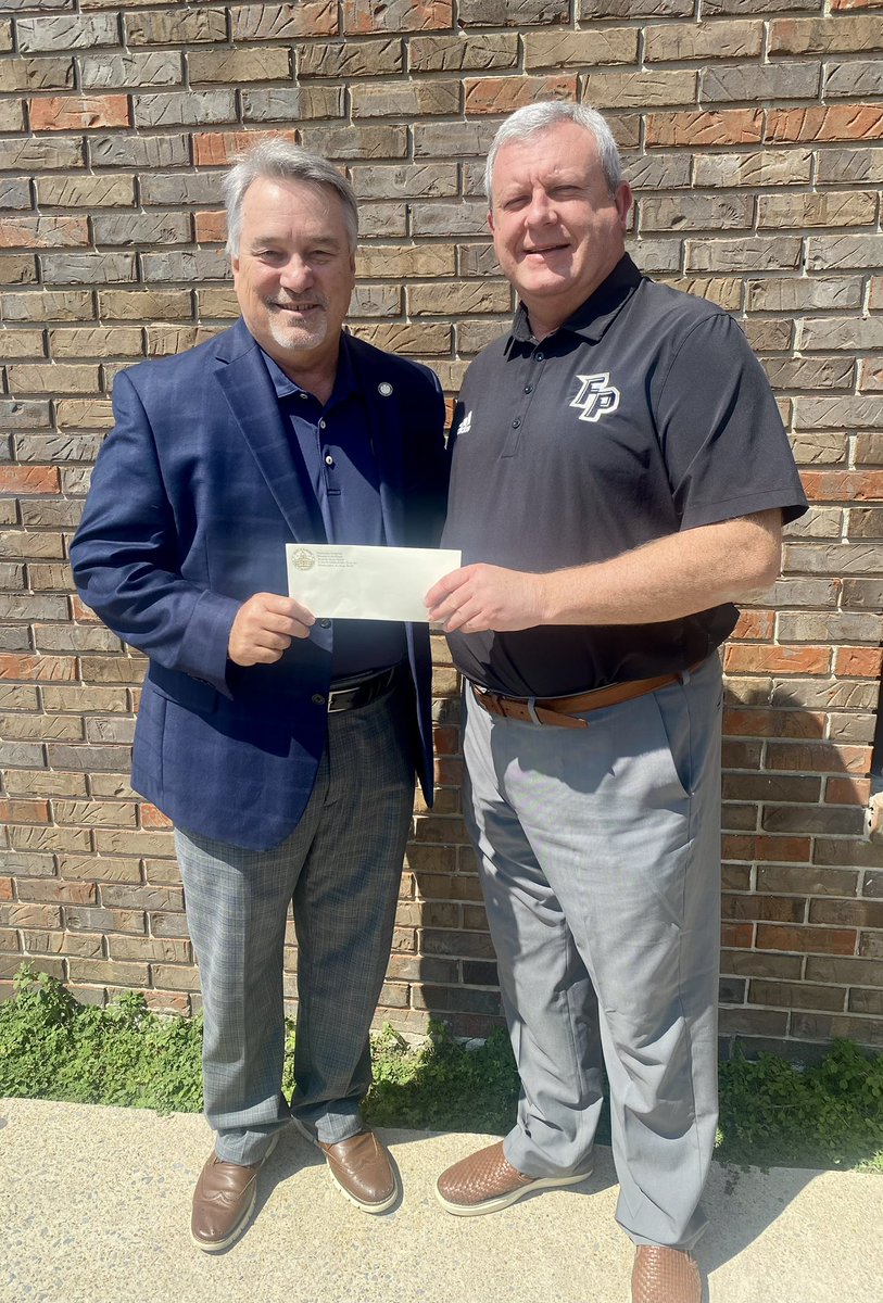 RepLedbetter's tweet image. It was a pleasure to visit with my friend, Fort Payne City Schools Superintendent Brian Jett, to present a grant check supporting several schools in the district. Supporting students, teachers, and faculty will always be a top priority.