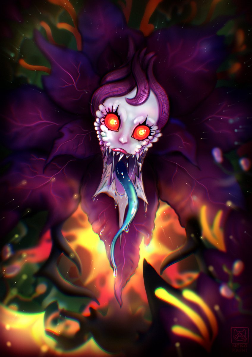 MangakaNekoChan's tweet image. I love Flora Fatalis Fiddlesticks 🌺