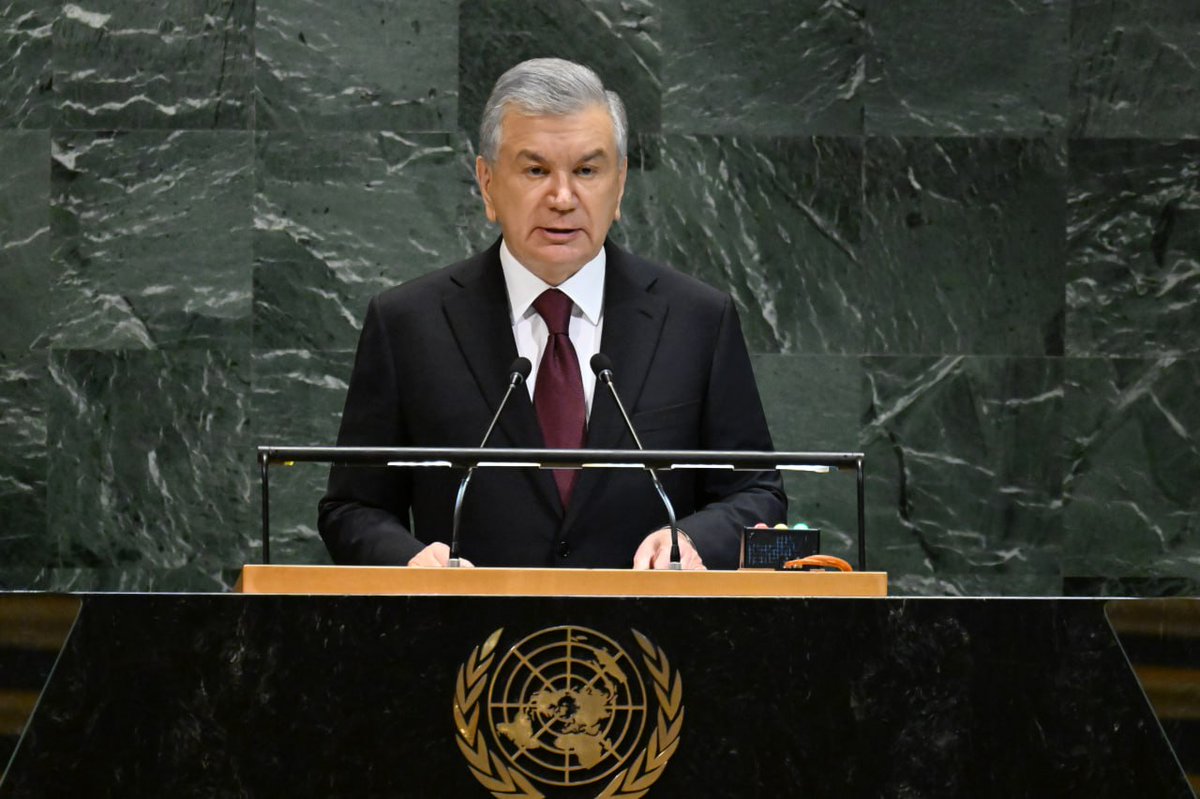 Address by the President of the Republic of Uzbekistan Shavkat Mirziyoyev at the 80th session of the United Nations General Assembly

president.uz/en/lists/view/…