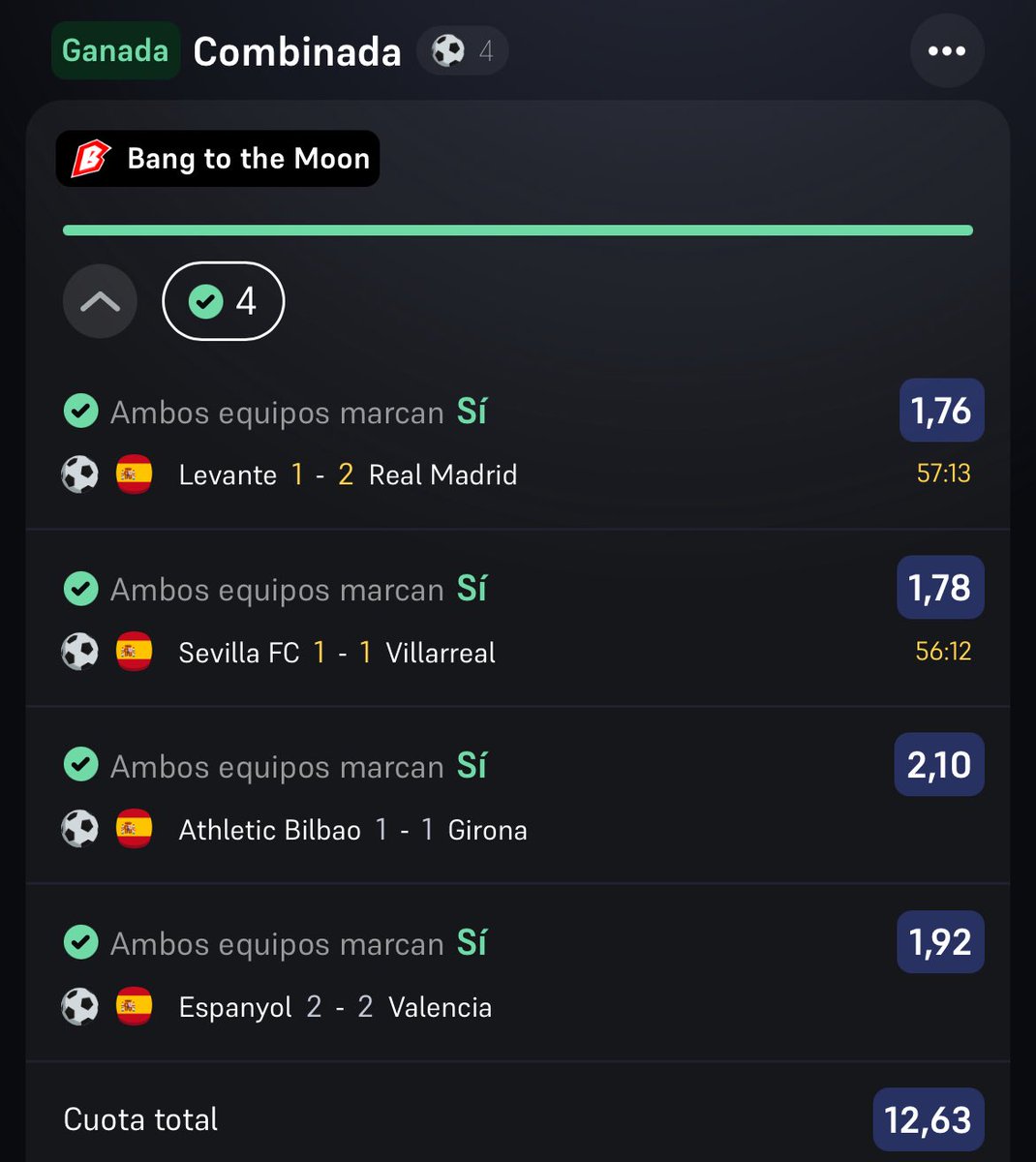 JDTAPUESTAS's tweet photo. Peeeerooo bueeeenoooo!!! Que ha pasado aquiiii?!?!?! 😍 Cuotón 12,63 que nos metemos en el bolsillo ✅✅✅✅ Gran día!! 💪🏼 https://t.co/3fidroGeeR
