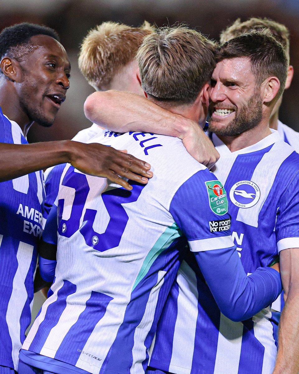 footballontnt's tweet image. Brighton have become the first team in League Cup history to win consecutive games by a margin of 6+ goals.

They beat both Oxford United and Barnsley 6-0 🔥

(Via: @OptaJoe)