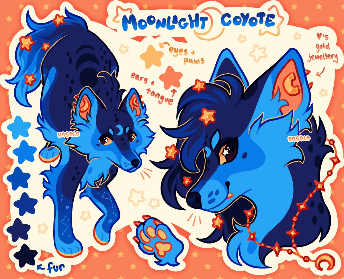 moonlight coyote adopt 🌙 
min: $50
ab: $120