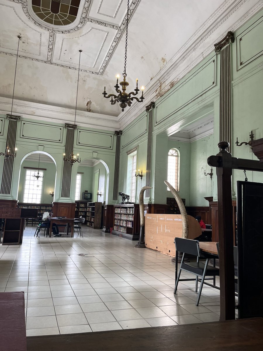 McMillan Memorial Library in Nairobi, construction finished in 1931. A library without a book catalogue, restrooms without running water. Severely underfunded. I’m impressed by Kenyan scholars who can work under such conditions. We are so extremely privileged in the West.