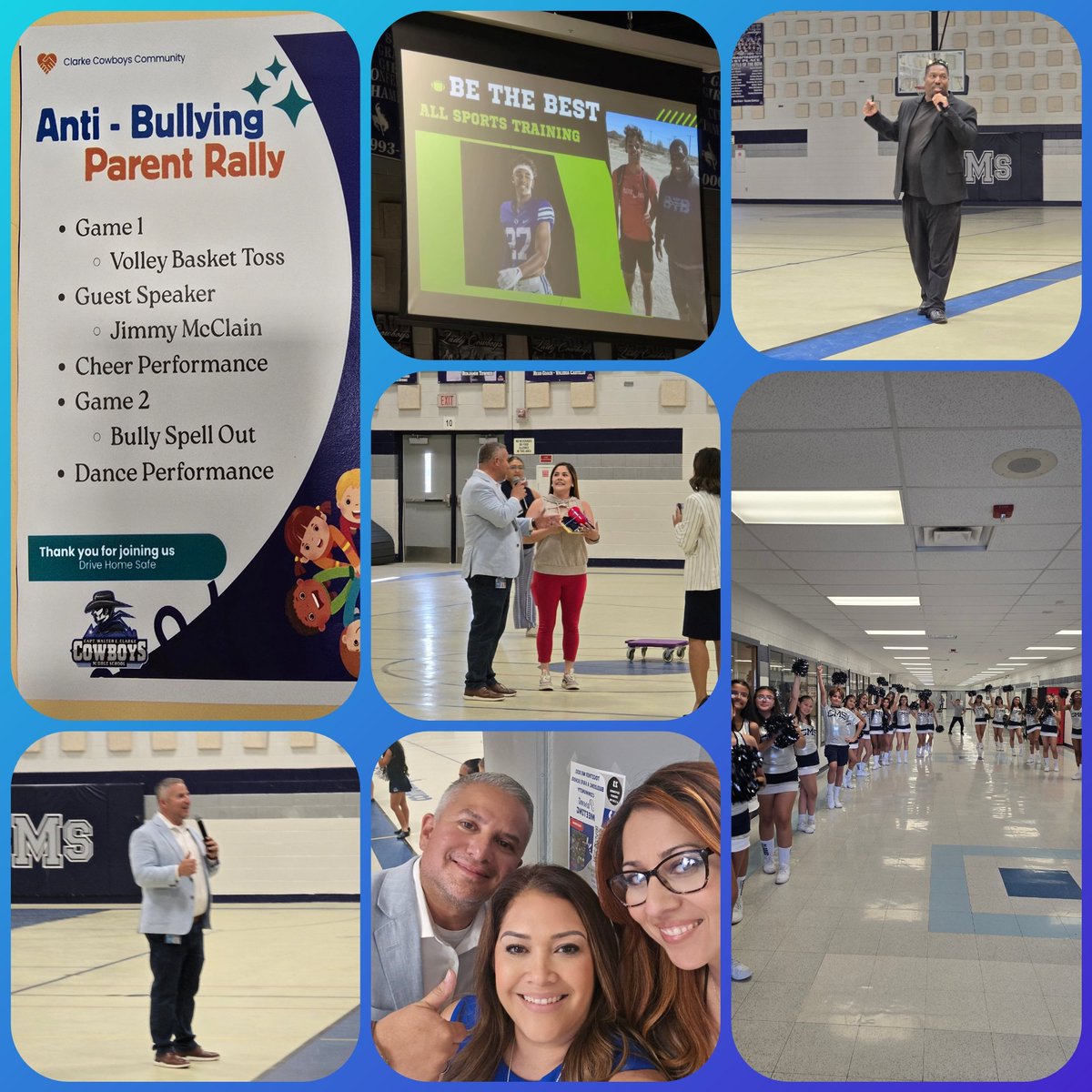 Cnunezcounselor's tweet image. Our @WalterEClarkeMS Parents + School = Stronger Together! Thank you for standing with us at our Anti-Bullying Parent Rally. 💙 
#AntiBullying #KindnessMatters