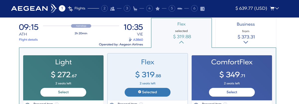 LeaVerou's tweet image. I otherwise like @aegeanairlines but their "40% discount for children" is a scam and a #darkpattern and I finally got sufficiently pissed off I’m going to expose it.
tl;dr: The "40% off" is based on a fake fare, artificially inflated so it can then be discounted. The effective…