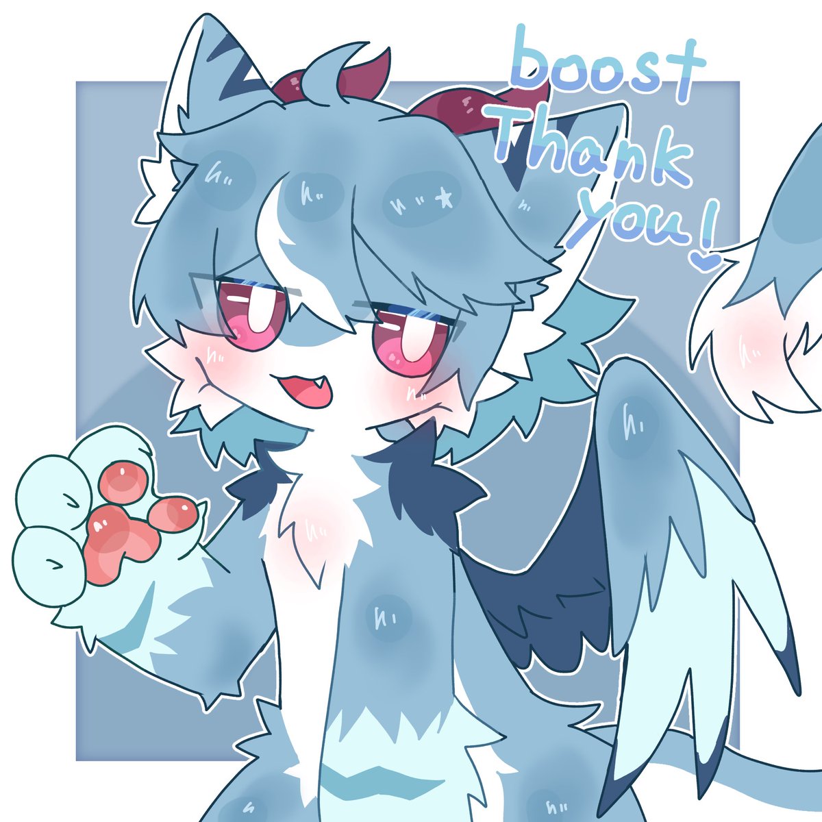 ブーストお礼イラスト!!! ありがとうございます!!