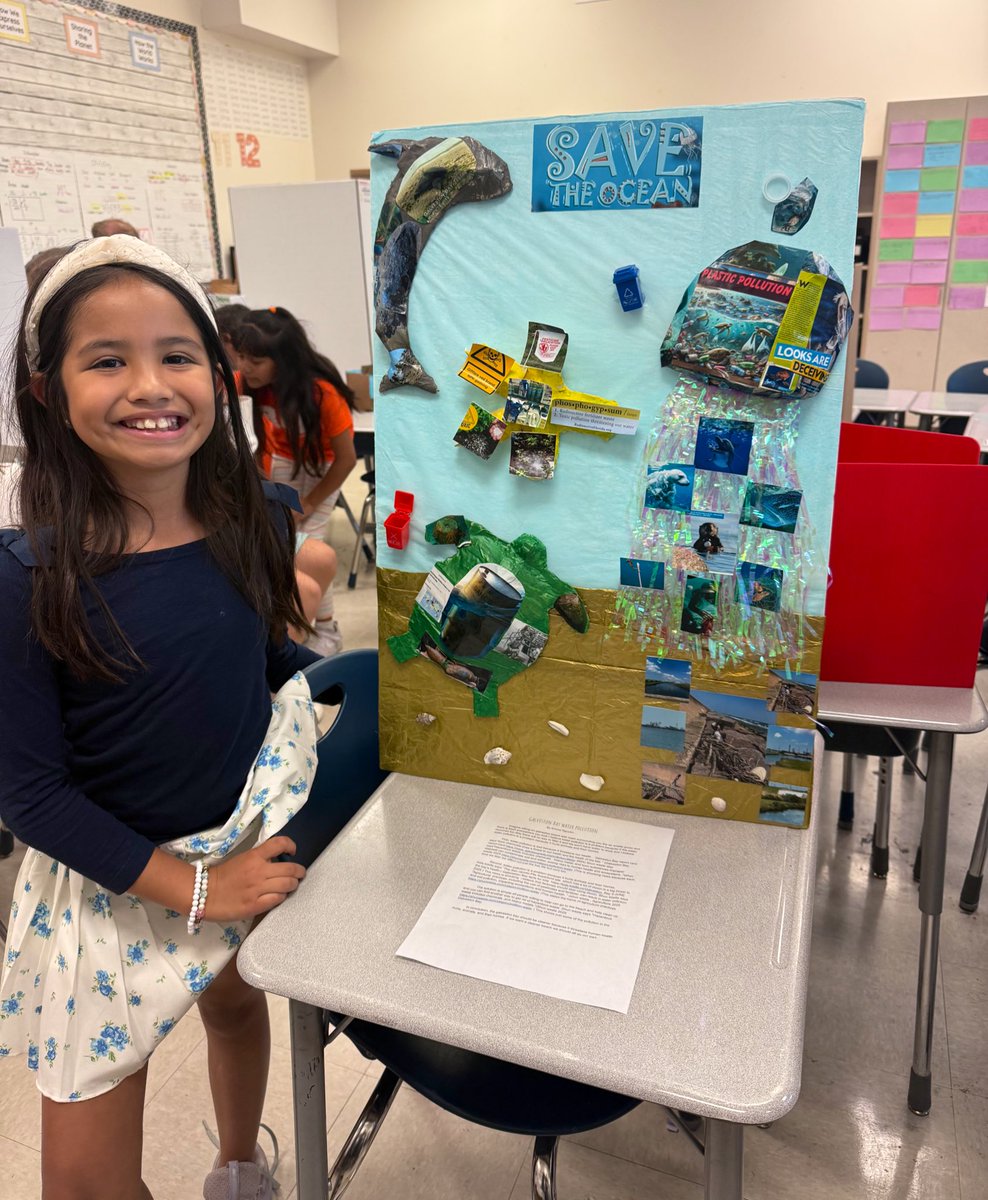 ROEworld's tweet image. 4th grade IB projects on display! 🌟 From global issues to personal passions, our students showcased deep thinking and big ideas. 💚🤍Thank you to all the families who came out to support! #IBInAction #LearnerProfile @HoustonISD @vflores2323