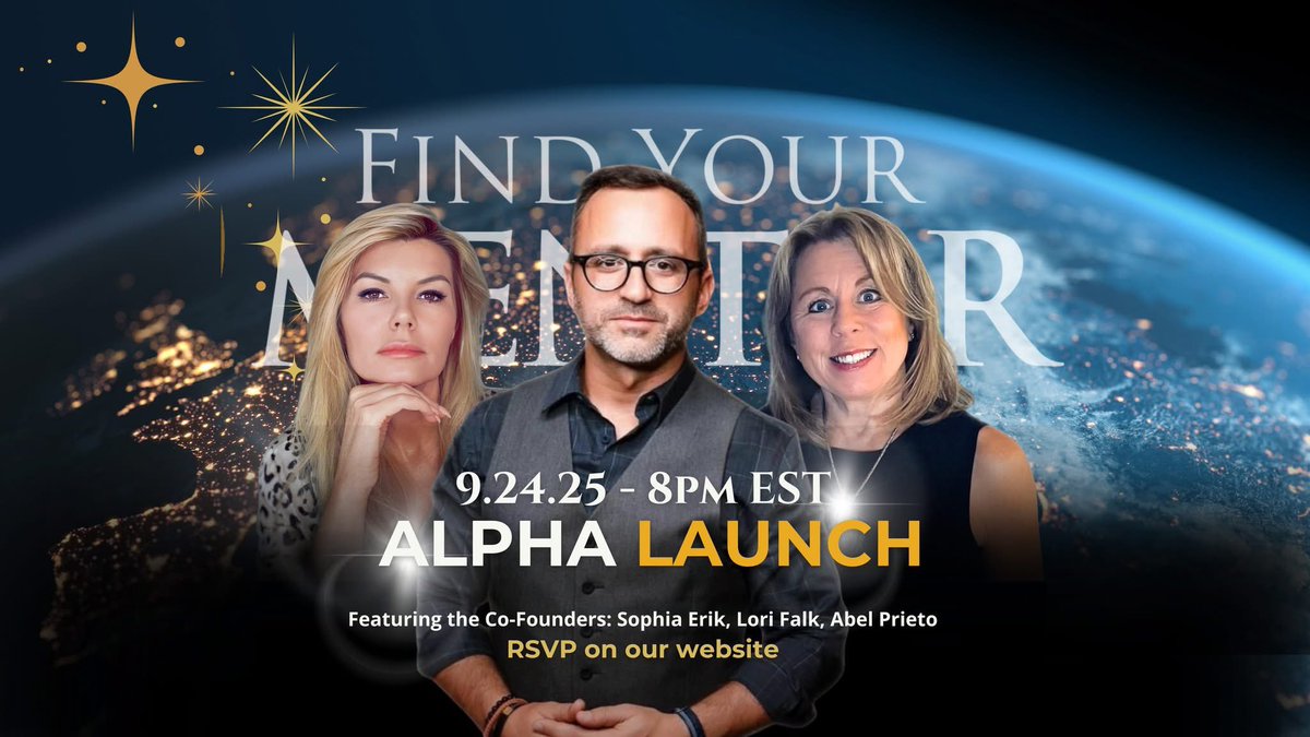 FYMentor's tweet image. Be among the first to experience Find Your Mentor™ (FYM) - the conscious, ethical mentorship ecosystem.

✨ Unveiling Lumina (AI guide)
✨ Finder &amp;amp; Mentor Academies
✨ Exclusive Founding Membership

🗓 Sept 24 • 8PM EST | Zoom
👉 RSVP: findyourmentor.com/events