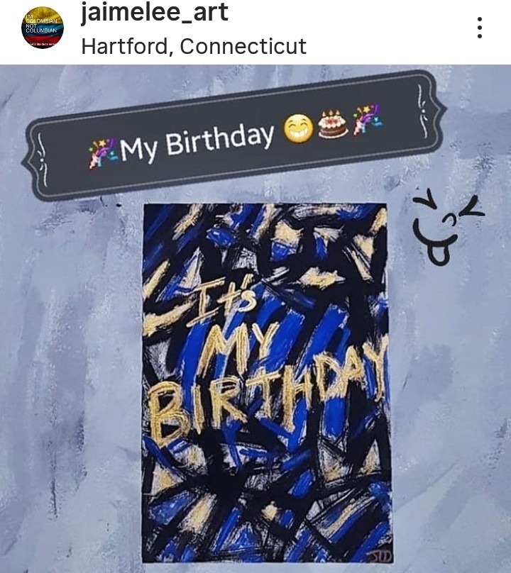 1JaimeLeeArt's tweet photo. Not much in a celebratory mood..😑
Tough, very stressful
7 months..
#birthday
#septemberbirthday
#happybirthday ??..
#art #abstractart #abstractartist
#jaimeleeart #jaimeart
#JLD #jaimelee #artist
#hartfordartist
#latinaartist #artista #hartfordart #ctartist
#myart 9/2019 https://t.co/GqZS9hkIof