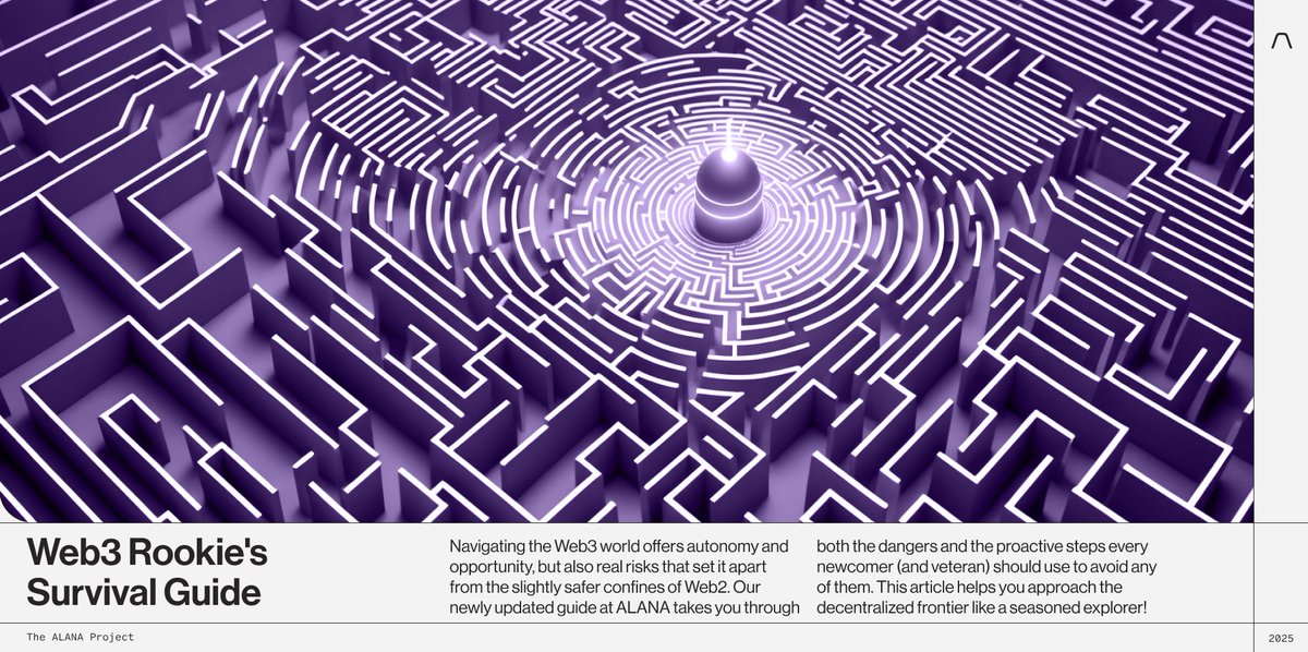 Want to feel safer navigating Web3 as a rookie or have friends who need some support so they won't get scammed? At <a href="/alana_xyz/">ALANA</a> we designed a concise guide to survive in Web3 even as a rookie; like, share and bookmark if you find it helpful:

paragraph.com/@the-alana-pro…