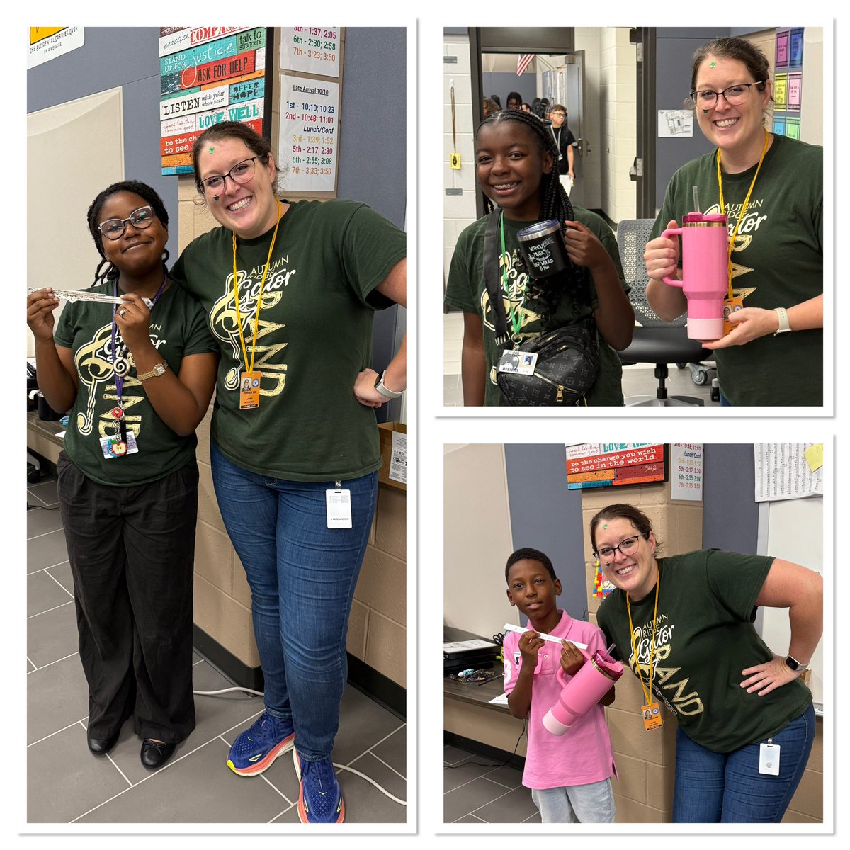 Autumn Ridge Gator Band (@arms_gatorband) on Twitter photo There were some imposters in the band hall for Student-Teacher Switch Day! The Mr. Moore/Mrs. Molander impressions were spot on (down to Mr. Moore’s belt & tucked-in polo, and Mrs. Molander’s cup & flute). #LegacyWeek
<a href="/HumbleISD_ARMS/">Autumn Ridge Middle School</a> <a href="/HumbleISD/">Humble ISD</a> <a href="/HumbleISD_Arts/">Humble ISD Fine Arts</a> There were some imposters in the band hall for Student-Teacher Switch Day! The Mr. Moore/Mrs. Molander impressions were spot on (down to Mr. Moore’s belt & tucked-in polo, and Mrs. Molander’s cup & flute). #LegacyWeek
<a href="/HumbleISD_ARMS/">Autumn Ridge Middle School</a> <a href="/HumbleISD/">Humble ISD</a> <a href="/HumbleISD_Arts/">Humble ISD Fine Arts</a>