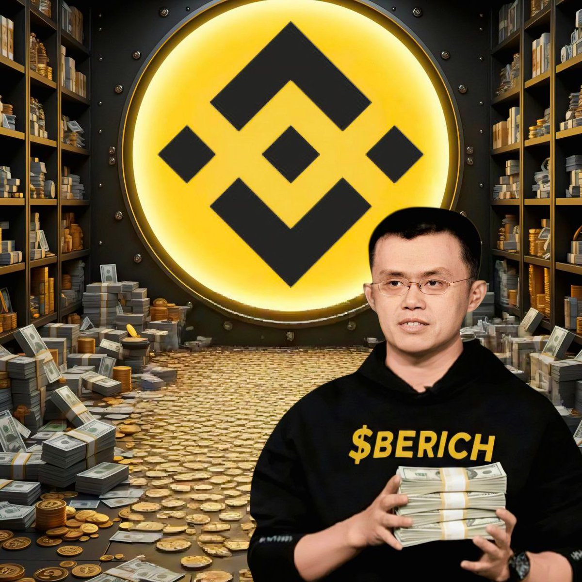 BeRichCoin's tweet image. The most well known catch phrase of our man @cz_binance - "If you cant hold, you wont be rich."

This is exactly what we will do.

With a 4% tax, we will hold, and we will $BERICH through the auto $BNB rewards!

0x63c2e85F4a8c21aC27c74762E2460835398B6C9c