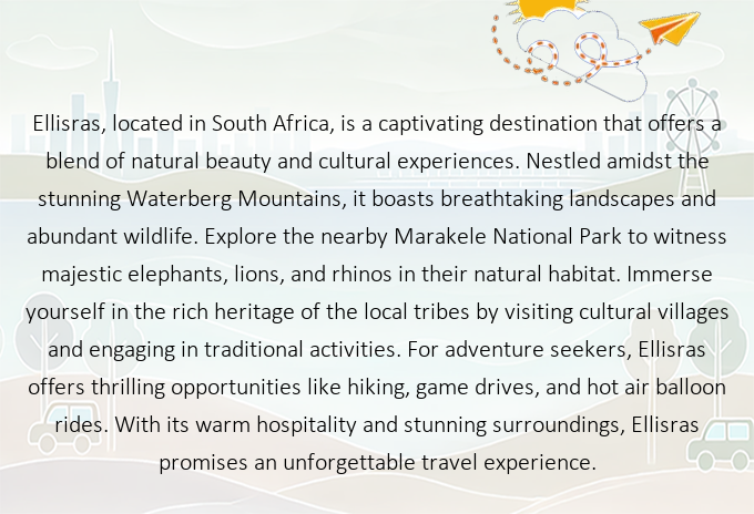 EclecticFlights's tweet image. Discover the Paradise of Ellisras, South Africa: Your Next Unforgettable Getaway Awaits! Ready to explore? Find cheap flights there now! ✈️ fly.eclectic.flights/flights/flight… #Ellisras #South_Africa #FlyEclectic #TravelWithUs #NewAdventures