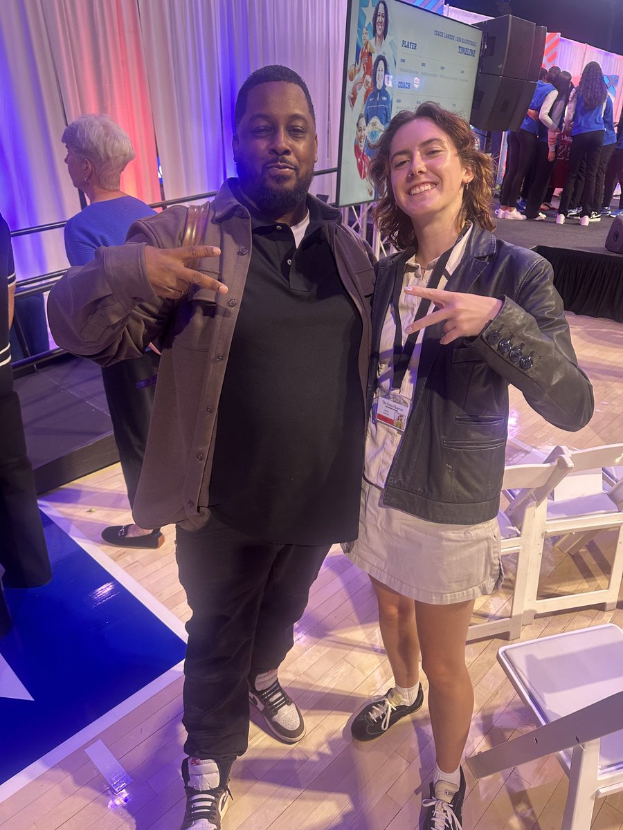 SJI (@sji_update) on Twitter photo Just two alums covering USA Basketball naming women's coach. <a href="/ThompsonScribe/">Marcus Thompson II</a>
And <a href="/shelbymswanson/">Shelby Swanson</a> Just two alums covering USA Basketball naming women's coach. <a href="/ThompsonScribe/">Marcus Thompson II</a>
And <a href="/shelbymswanson/">Shelby Swanson</a>