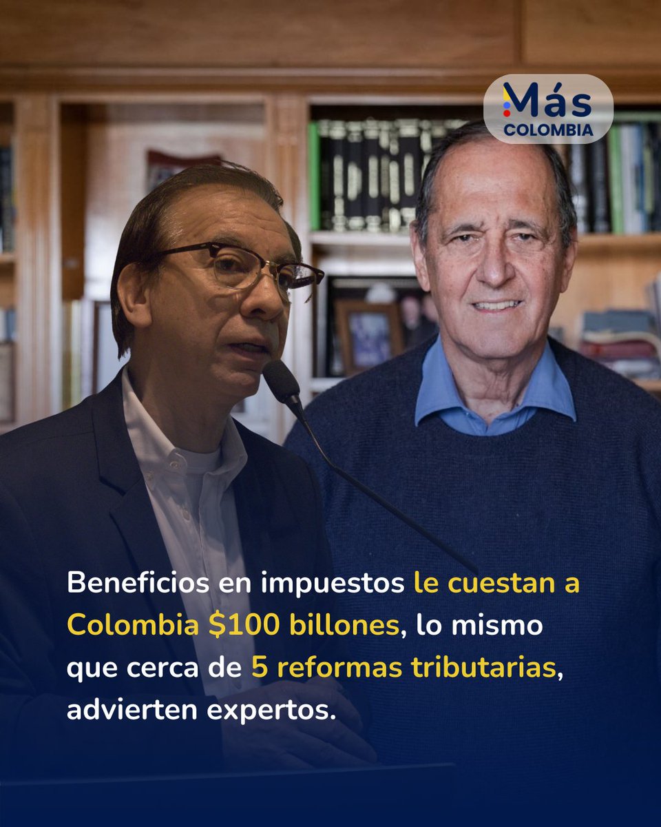 Colombia pierde $100 billones al año en beneficios tributarios, casi 5 reformas. ¿Debe el país replantear estas exenciones?

<a href="/RestrepoJCamilo/">Juan Camilo Restrepo</a> <a href="/JusTributaria/">Justicia Tributaria</a> #Economía #Impuestos #ReformaTributaria