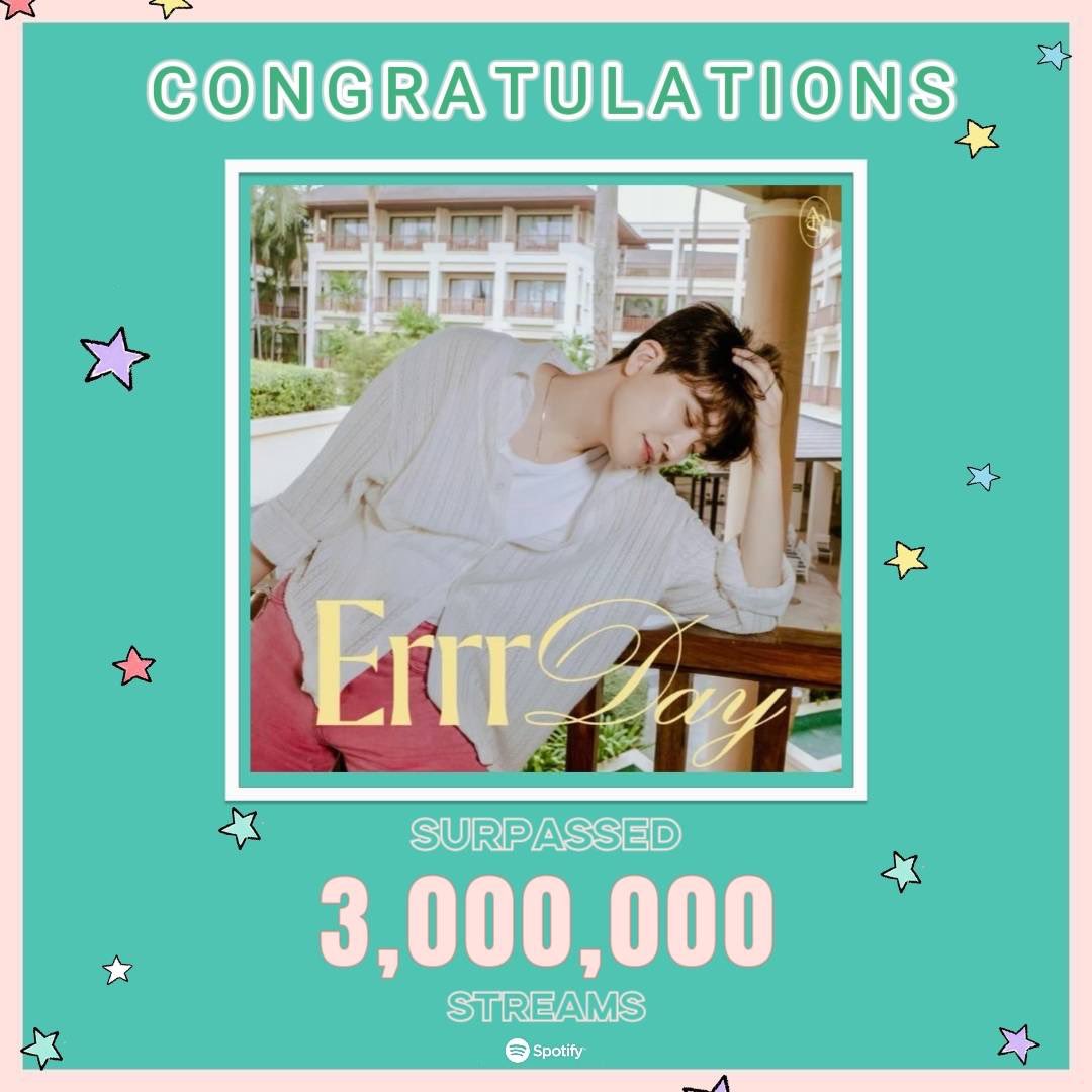 cyjspotifyteam's tweet photo. [📊] 24.09.2025

Errr Day - Youngjae 
Surpassed 3M streams on Spotify

Listen here
🎧 https://t.co/AS5N8ltg7f

#CYJSPOTIFYTEAM 
#ErrrDay #ErrrDay_With_Youngjae 
#YOUNGJAE #영재
@ChoiArs_YJ @YOUNGJAExArs https://t.co/A5tt2VKmp3