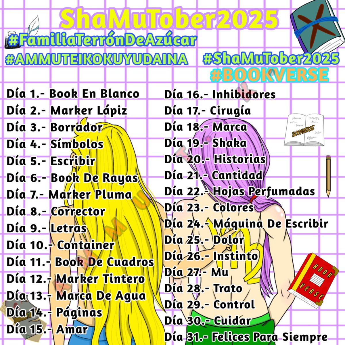 Danny_Ammu's tweet photo. Apartir de hoy, estaré publicando y promocionando a mas no poder el ShaMuTober2025, junto con lindas imágenes de la pareja principal de la familia terrón de azúcar
Las imágenes fuera de la promoción del ShaMuTober2025, le pertenecen a si respectivos creador

#ShaMuTober2025 https://t.co/o4P6LcOvXv