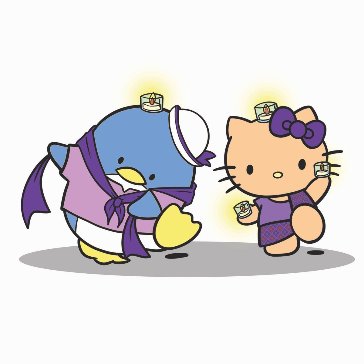 Hello Kitty and Tuxedo Sam, Pandanggo Sa Ilaw 💃🏾🕺🏾 Sanrio September concludes w/ Hello Kitty and Tuxedo Sam doing the famous Filipino candle dance 🇵🇭 and she brown 😜✊🏽
#art #illustration #cartoons #filipino #filipinoamerican #sanrio #hellokitty #tuxedosam #pandanggosailaw #cute