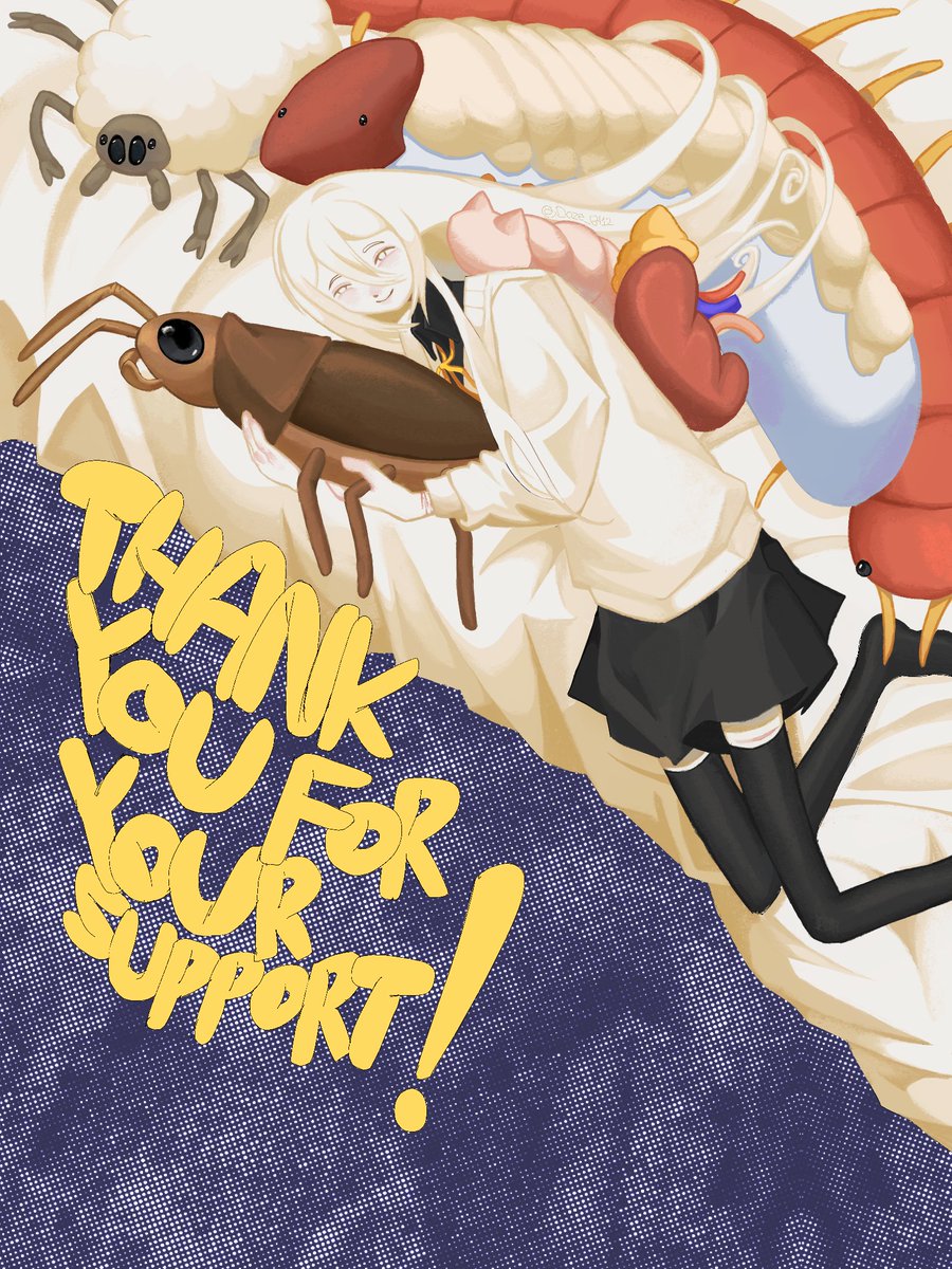 Doze_6412's tweet image. Thank you for 6 followers! Here's a little Charlotte with many plushies!! :)