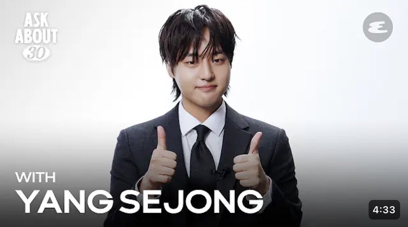 Yang Sejong interview with Esquire Korea is up! Sadly there’s no Eng Sub just yet🥲 

What will Yang Sejong be doing 30 years from now at age 64? I Yang Sejon... youtu.be/XTQELwuWzFY?si… via <a href="/YouTube/">YouTube</a>

#YangSejong #양세종