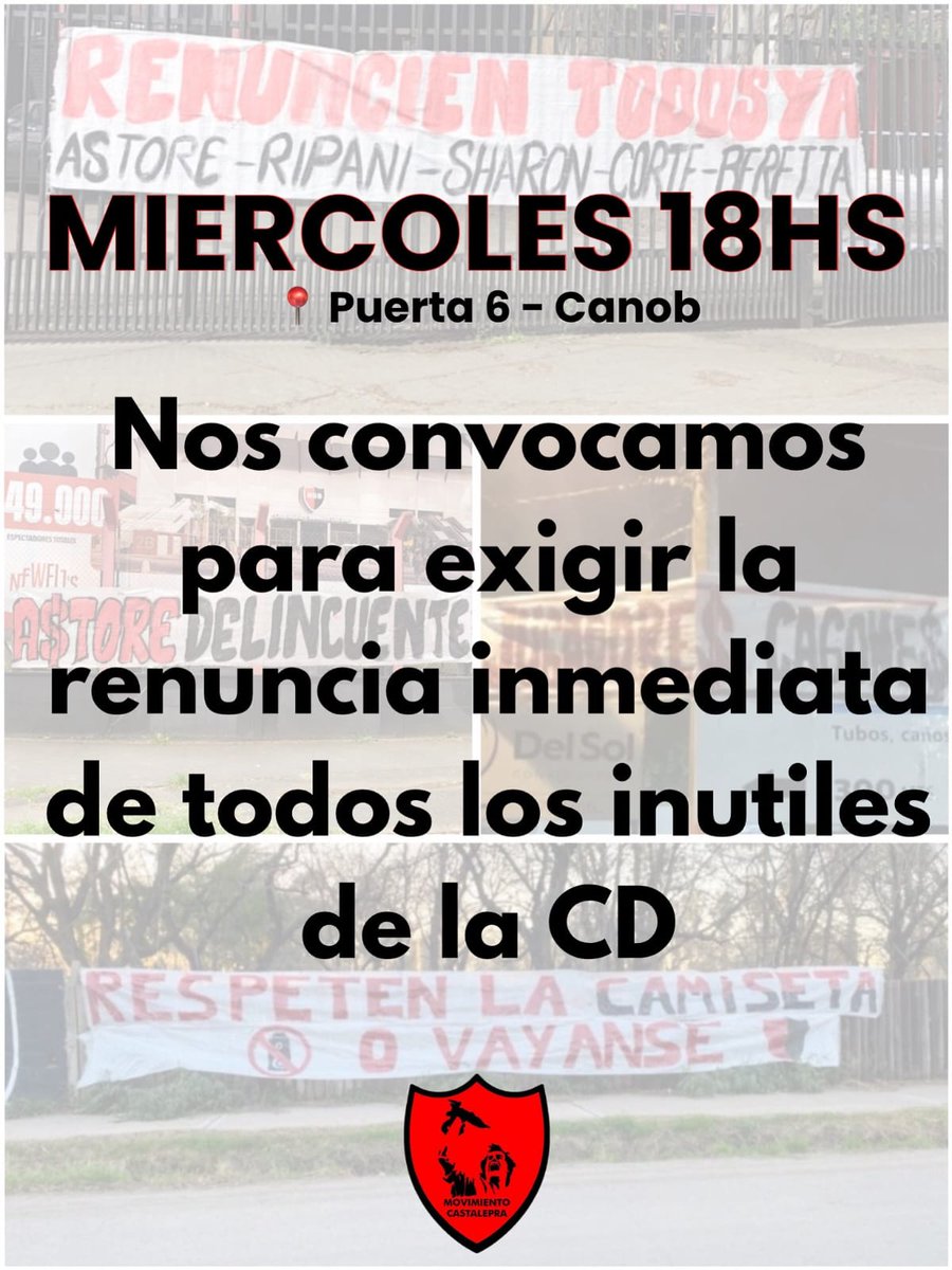 A Newells lo hace grande su gente!

Si sos socio e hincha tenes que estar mañana, todos a repudiar a la comisión de Ignacio Astore y compañía!