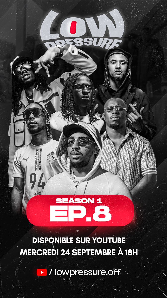 LOWPRESSUREOFF's tweet image. RENDEZ-VOUS MERCREDI 24 SEPTEMBRE À 18:00 pour l’ÉPISODE 8 ⭕️ !

Retrouvez Mous-k, RapiSati, Taftaf, NM Pichichi, Mortalla et bien d’autres.. 

C’EST CHAAAAUD ! 🌡️🔥