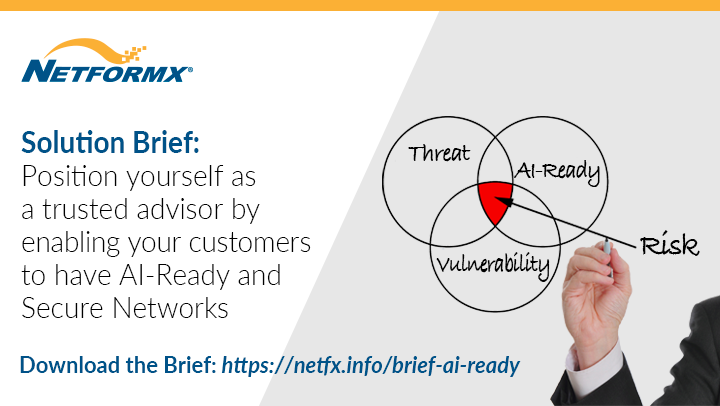Netformx's tweet photo. @Cisco  customers need secure, AI-ready networks. For @CiscoPartners , network assessments are the key to delivering value, unlocking incentives &amp; building trust.
Read how in the @Netformx Solution Paper: https://t.co/2BzhbsjvZA
#Cisco  #AI  #Security https://t.co/1IICE0faQU