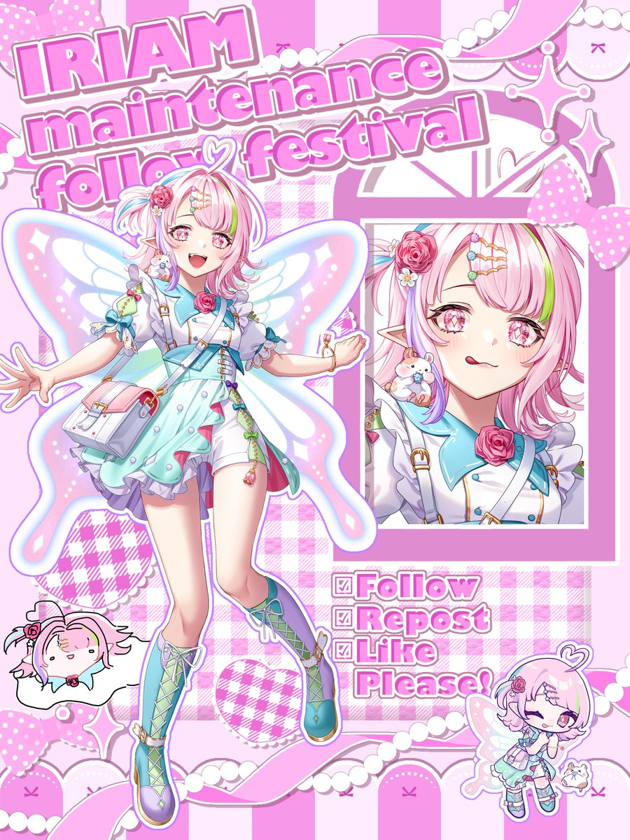 #IRIAMメンテ中のフォロー祭り 

.*･ﾟアイドルを目指す金平糖の妖精.ﾟ･*.

🍬カワボ寄りのアニメ声🫶
🍬2次元、お歌大好き！
🍬お絵描き、MIXできる多趣味多彩！
🍬絶賛オリジナル背景イベガチ走り中🔥

＋👤or♻️中心に巡回していくよ✨

#IRIAMライバーと繋がりたい