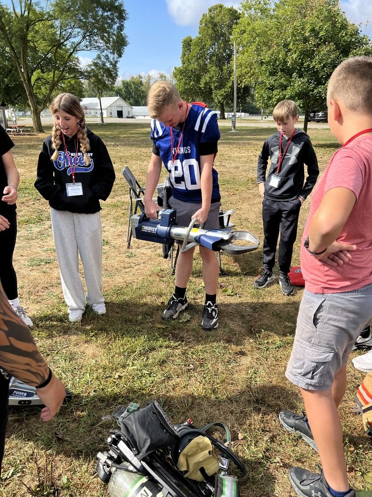 Today our 8th grade students participated in a Made in Miami County event hosted by the area Chamber of Commerce and Miami County ESC. Local business, organizations, and UVCC had stations set up where students could learn about different careers in our community.