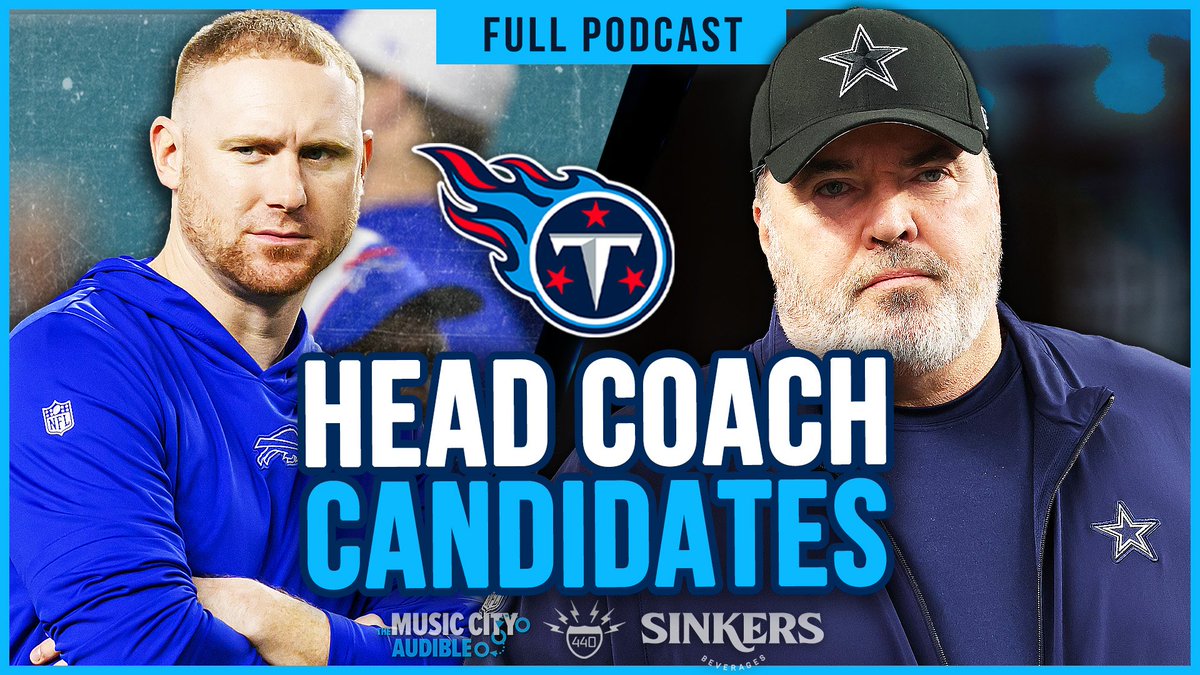 The Brian Callahan #Titans era feels like it's nearing its conclusion. 

<a href="/titansfilmroom/">Justin Graver</a> and I ran through 15+ HC candidates! Buzzy names, Mike Borgonzi/Chad Brinker connections and more!

👉youtu.be/pGKXZc8AJZg?si…

<a href="/440Sports/">440 Sports</a> | <a href="/SinkersBev/">Sinkers Beverages</a>