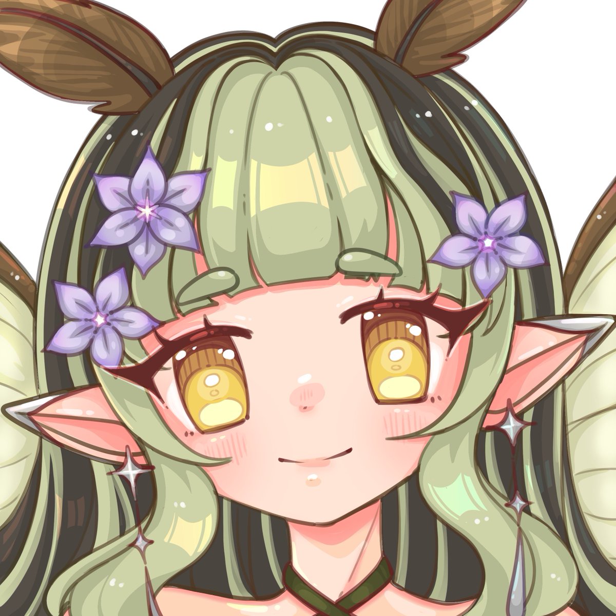 bugbughh's tweet image. some of my fave headshot comms !! 💚