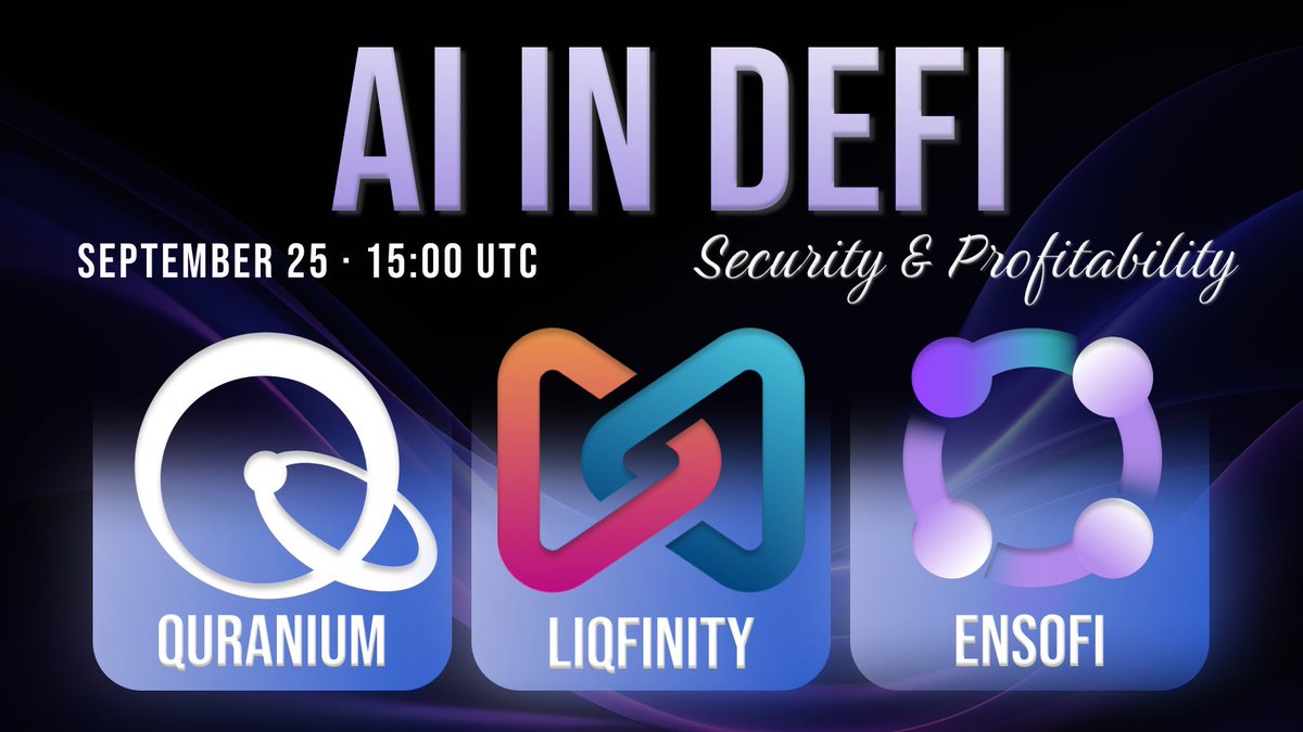 blvckplto's tweet photo. Save your dates. @Ensofi_xyz will be live with LIQFINITY and QUARANIUM.
See you on Thursday.
#EnsoFi #liqfinity #quaranium https://t.co/VW8Wb02iFi
