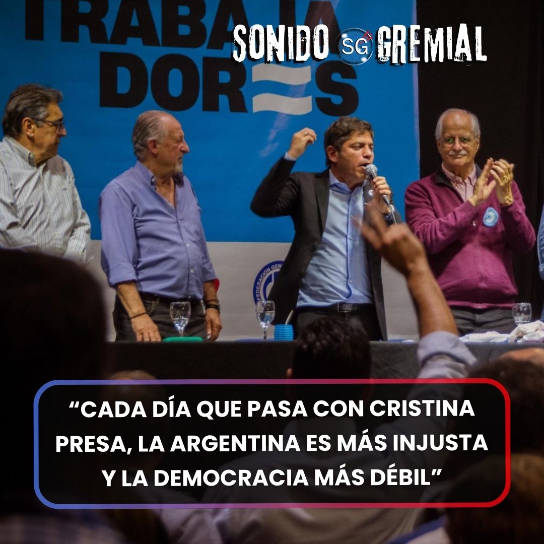 👉Con la consigna “Con la fuerza de los trabajadores”, <a href="/Kicillofok/">Axel Kicillof</a> y el primer candidato a diputado nacional <a href="/JorgeTaiana/">Jorge Taiana</a> encabezaron en el Club Atenas de La Plata un acto multitudinario junto a la <a href="/CTAok/">CTA-T</a> la <a href="/CTAAutonoma/">CTA Autónoma</a>  y la <a href="/cgtoficialok/">CGT</a> 
🔵🔴
sonidogremial.com.ar/cada-dia-que-p…